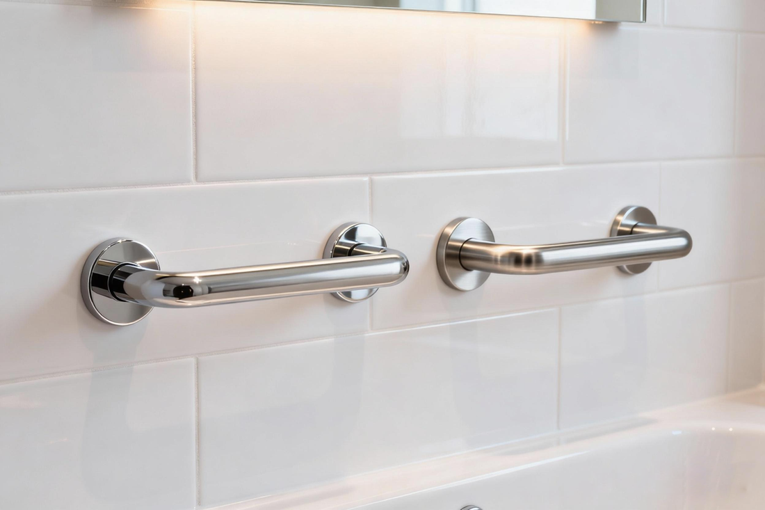 Polished Chrome vs. Brushed Nickel: Which Grab Bar Finish Is Right for You?