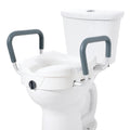 5-Inch Raised Toilet Seat with Adjustable Arms