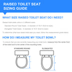 2-in-1 Toilet Seat Riser with Lid and Flip-Up Padded Arms