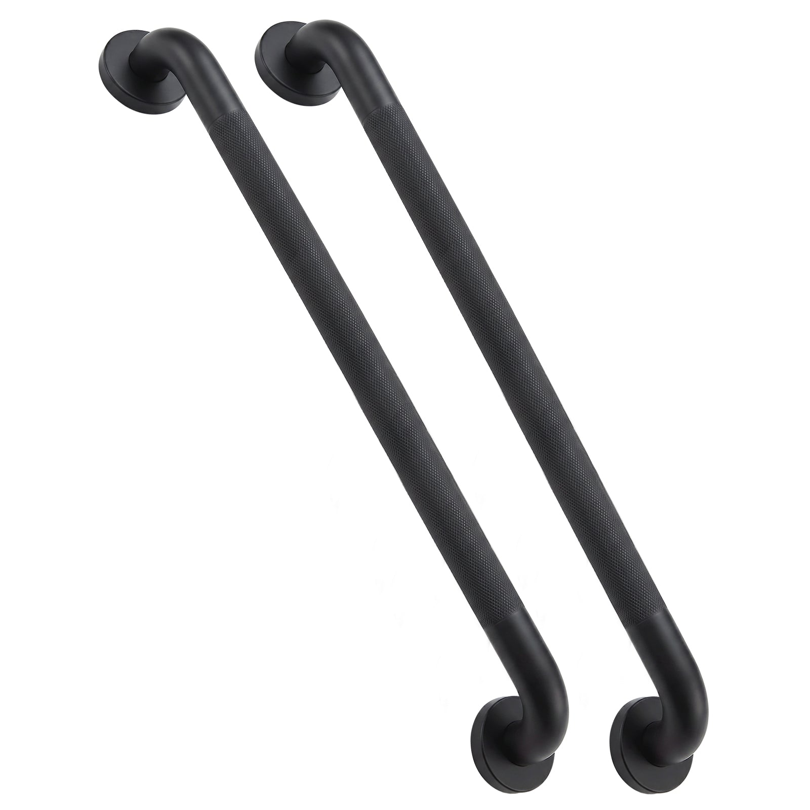 2 Pack 1.25'' Stainless Steel Safety Grab Bars for Bathtub and Showers with Knurled Grip