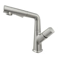 IJDD Pull Out Faucet for Kitchen & Bathroom Countertops, Brushed Nickel