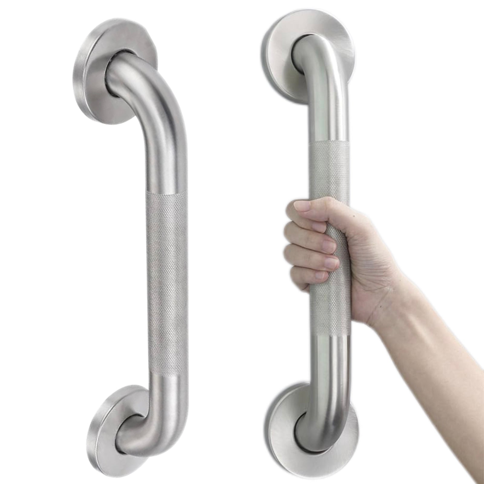 1.25'' Brushed Nickel Shower Grab Bars for Seniors