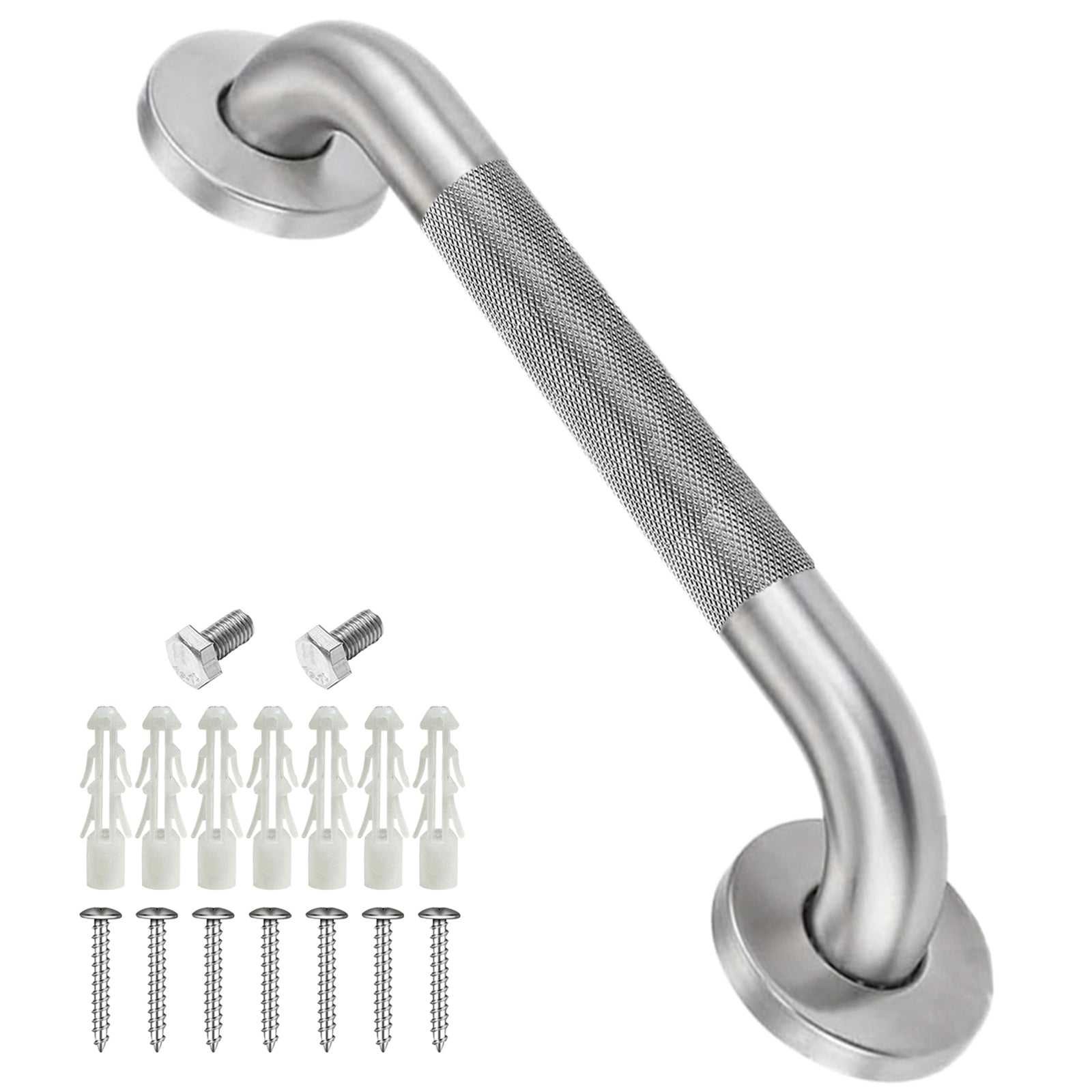 1.25'' Brushed Nickel Shower Grab Bars for Seniors