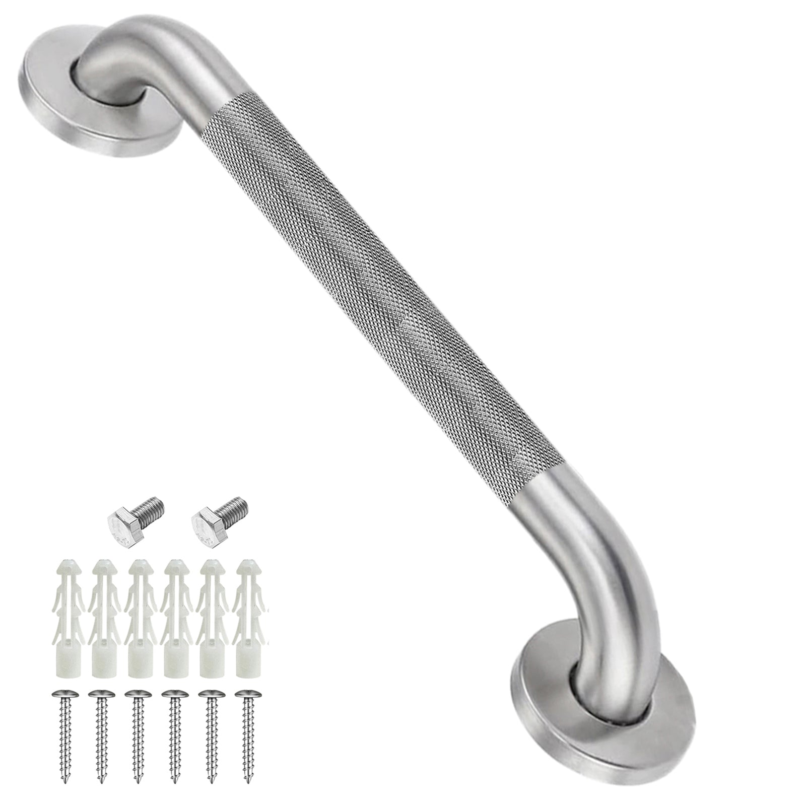 1.25'' Brushed Nickel Shower Grab Bars for Seniors