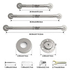 Grab Bar Bundle for ADA Compliance, Pack of 3 for Commercial & Residential Restrooms