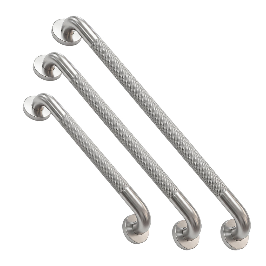 Grab Bar Bundle for ADA Compliance, Pack of 3 for Commercial & Residential Restrooms