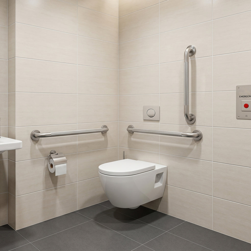 Grab Bar Bundle for ADA Compliance, Pack of 3 for Commercial & Residential Restrooms