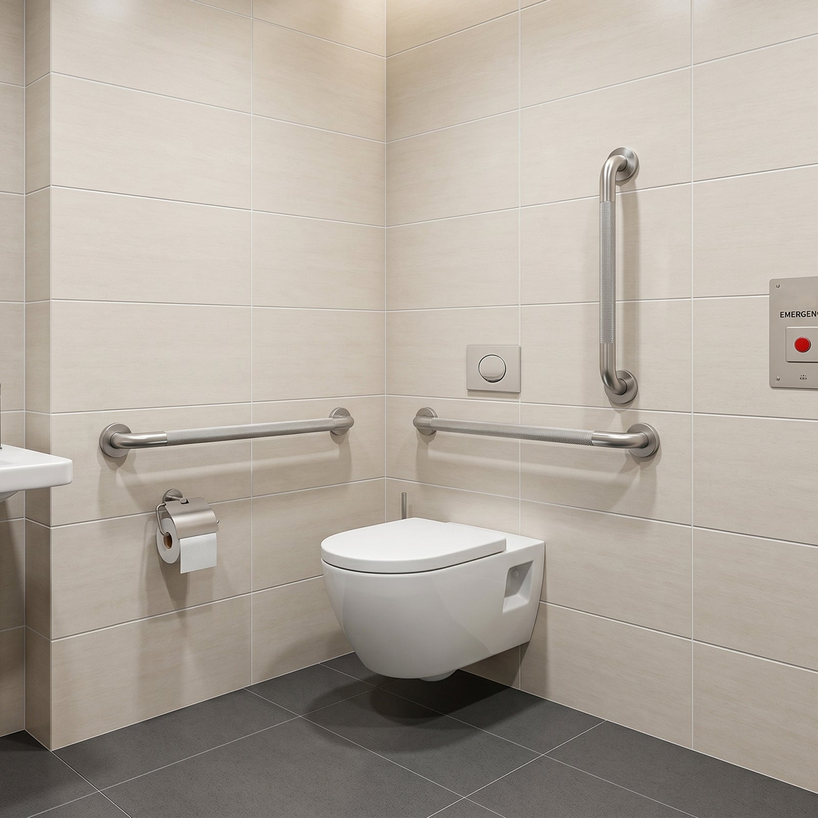 Grab Bar Bundle for ADA Compliance, Pack of 3 for Commercial & Residential Restrooms