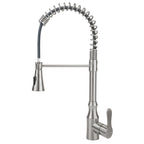 ijdd Commercial Pull Down Kitchen Faucet for Home Kitchens, Black