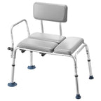 Tub Transfer Bench with Padded Seat & Reversible Backrest