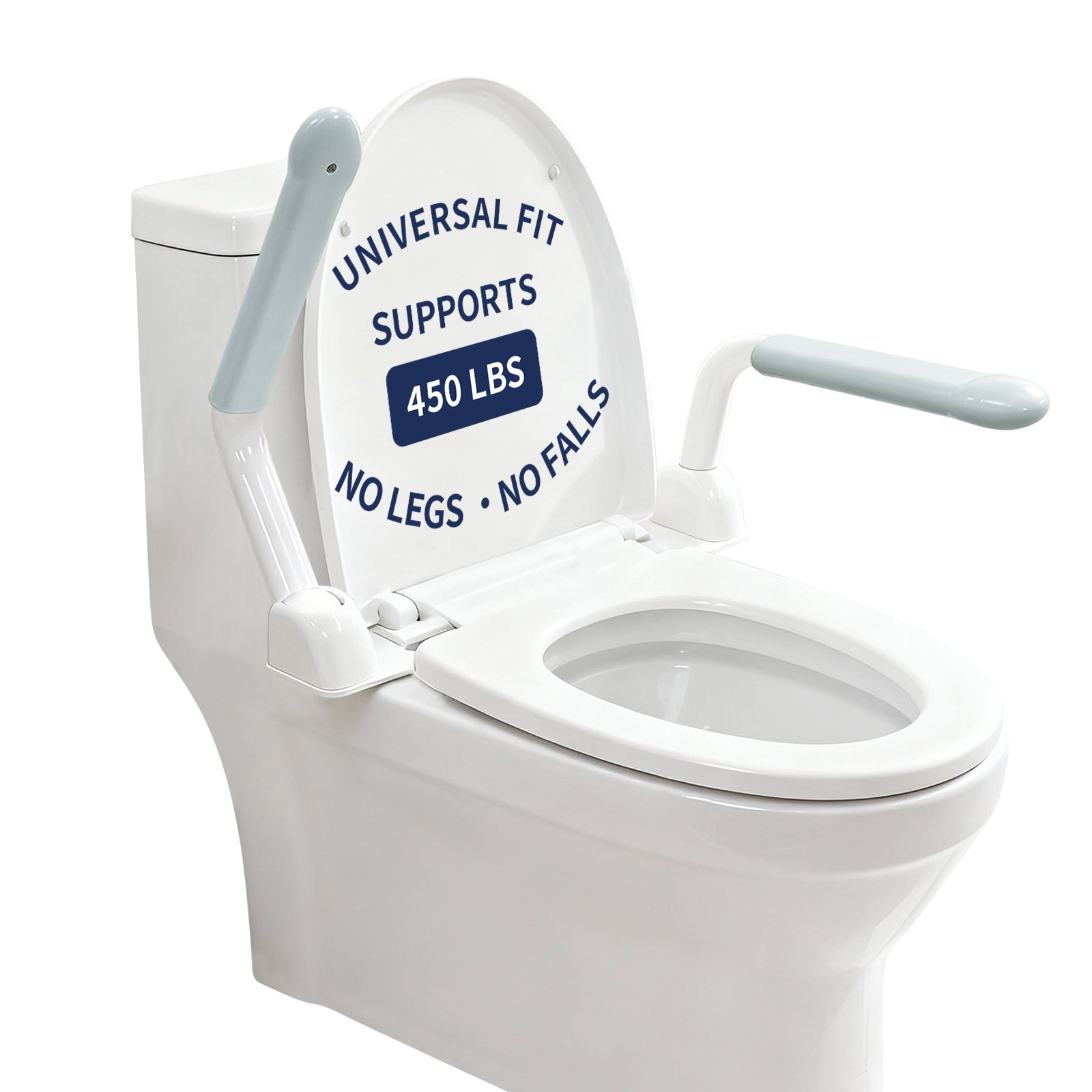 Toilet Safety Rails for Seniors with Flip-Up Armrests
