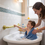 1.25'' Gold Bathroom Grab Bars ADA Comliant