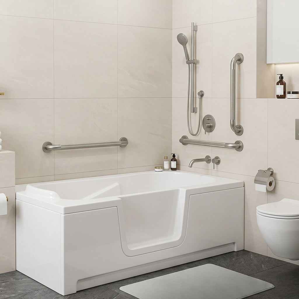 Grab Bar Bundle for ADA Compliance, Pack of 3 for Commercial & Residential Restrooms