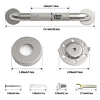 1.25'' Brushed Nickel Shower Grab Bars for Seniors