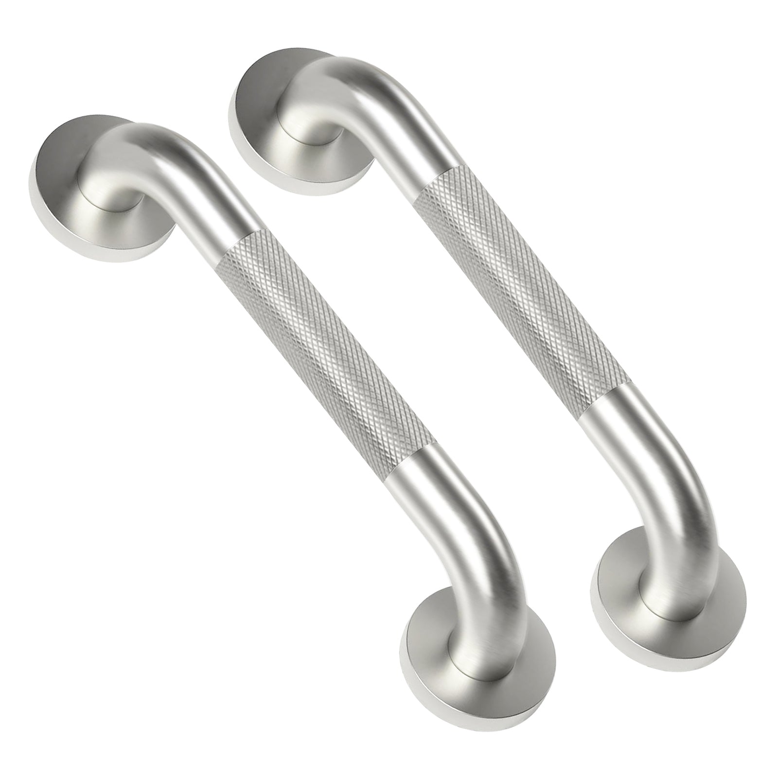 1'' Brushed Nickel Shower Grab Bars for Seniors