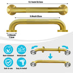 1.25'' Gold Bathroom Grab Bars ADA Comliant