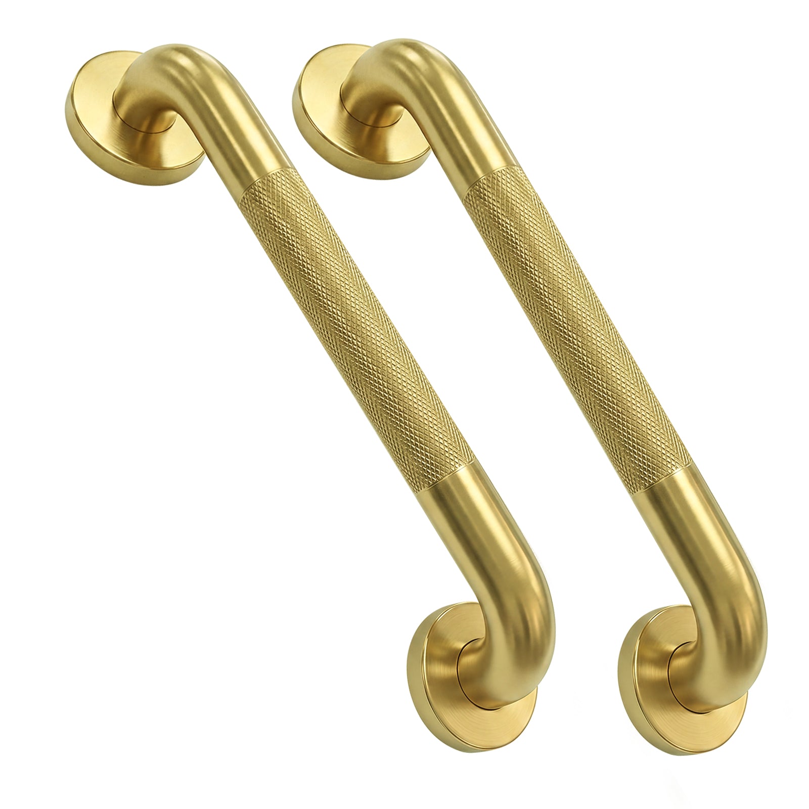 2 Pack 1.25'' Gold Bathroom Grab Bars ADA Comliant