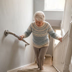 1.25'' Brushed Nickel Shower Grab Bars for Seniors