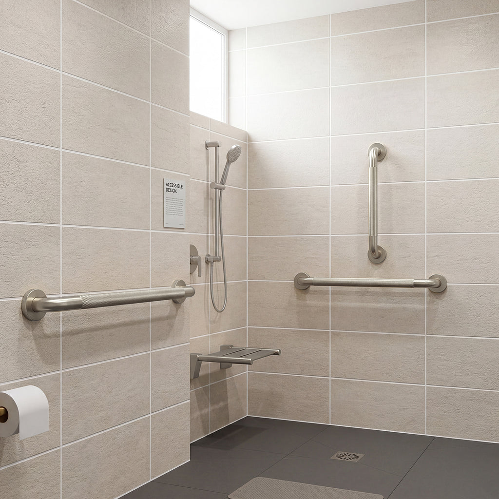 Grab Bar Bundle for ADA Compliance, Pack of 3 for Commercial & Residential Restrooms