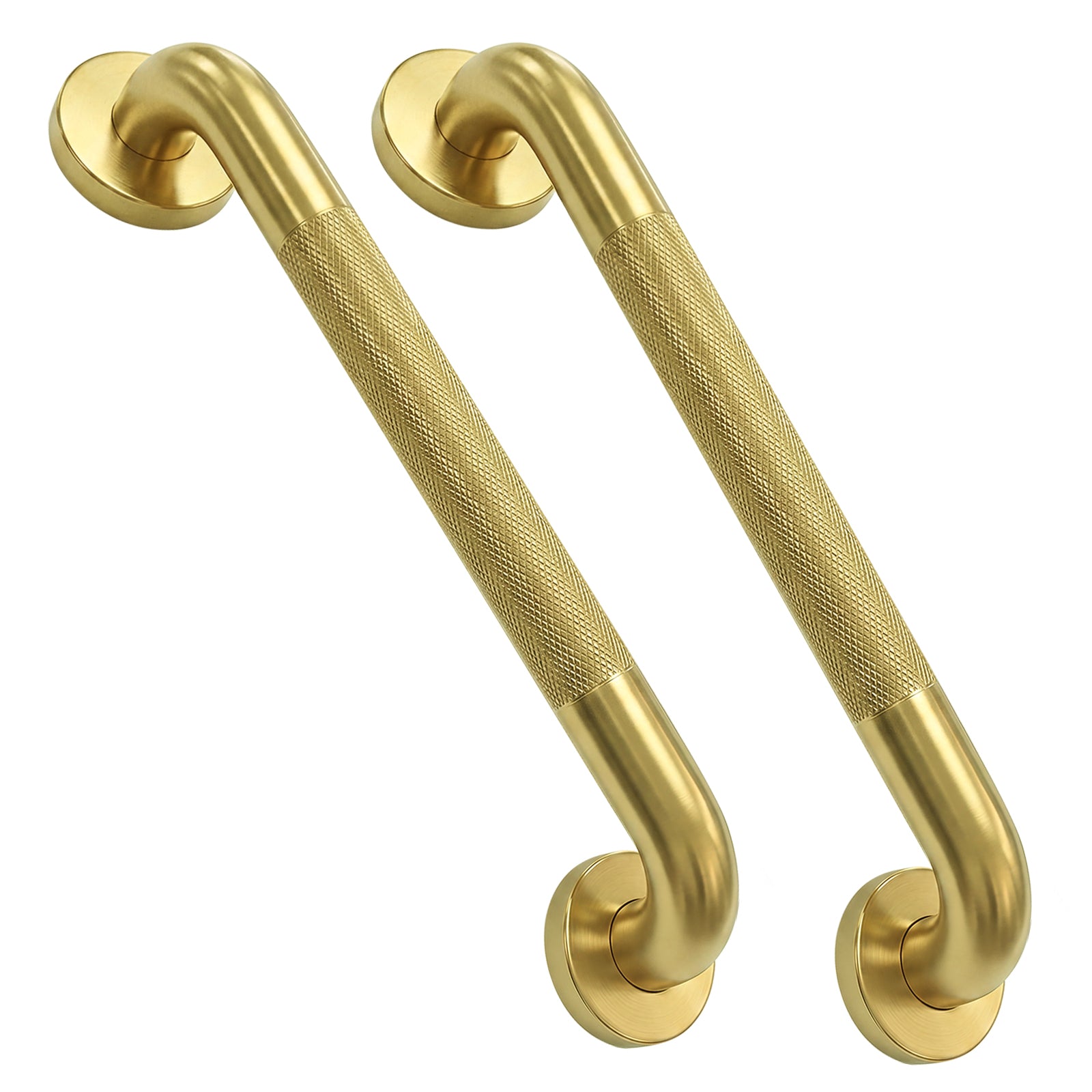 2 Pack 1.25'' Gold Bathroom Grab Bars ADA Comliant