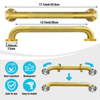 1.25'' Gold Bathroom Grab Bars ADA Comliant