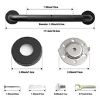 2 Pack 1.25'' Stainless Steel Safety Grab Bars for Bathtub and Showers with Knurled Grip