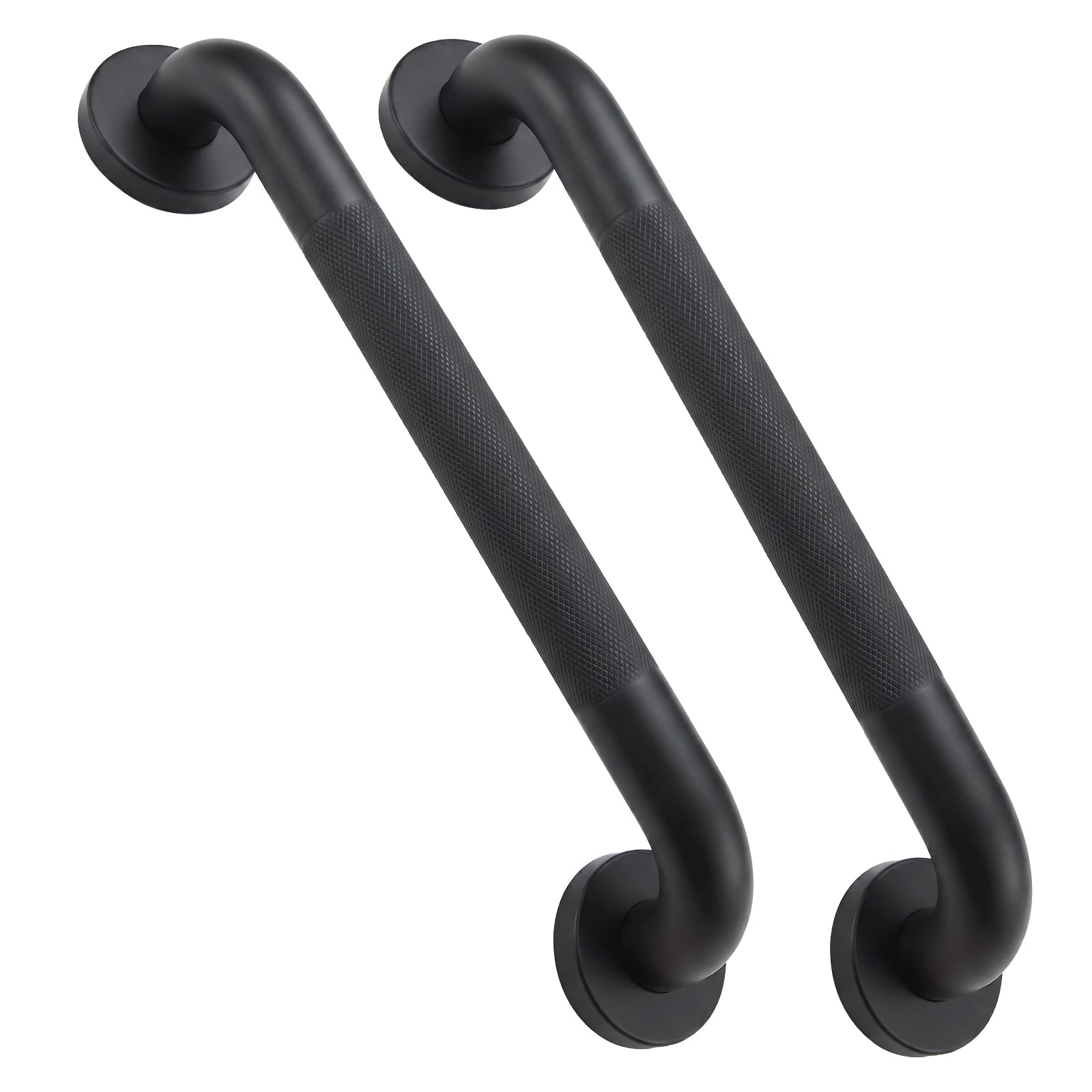 2 Pack 1.25'' Stainless Steel Safety Grab Bars for Bathtub and Showers with Knurled Grip