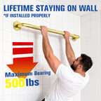 1.25'' Gold Bathroom Grab Bars ADA Comliant