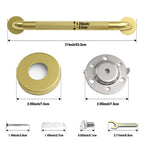 2 Pack 1.25'' Gold Bathroom Grab Bars ADA Comliant