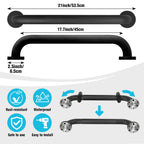 1.25'' Stainless Steel Safety Grab Bars for Bathtub and Showers with Knurled Grip