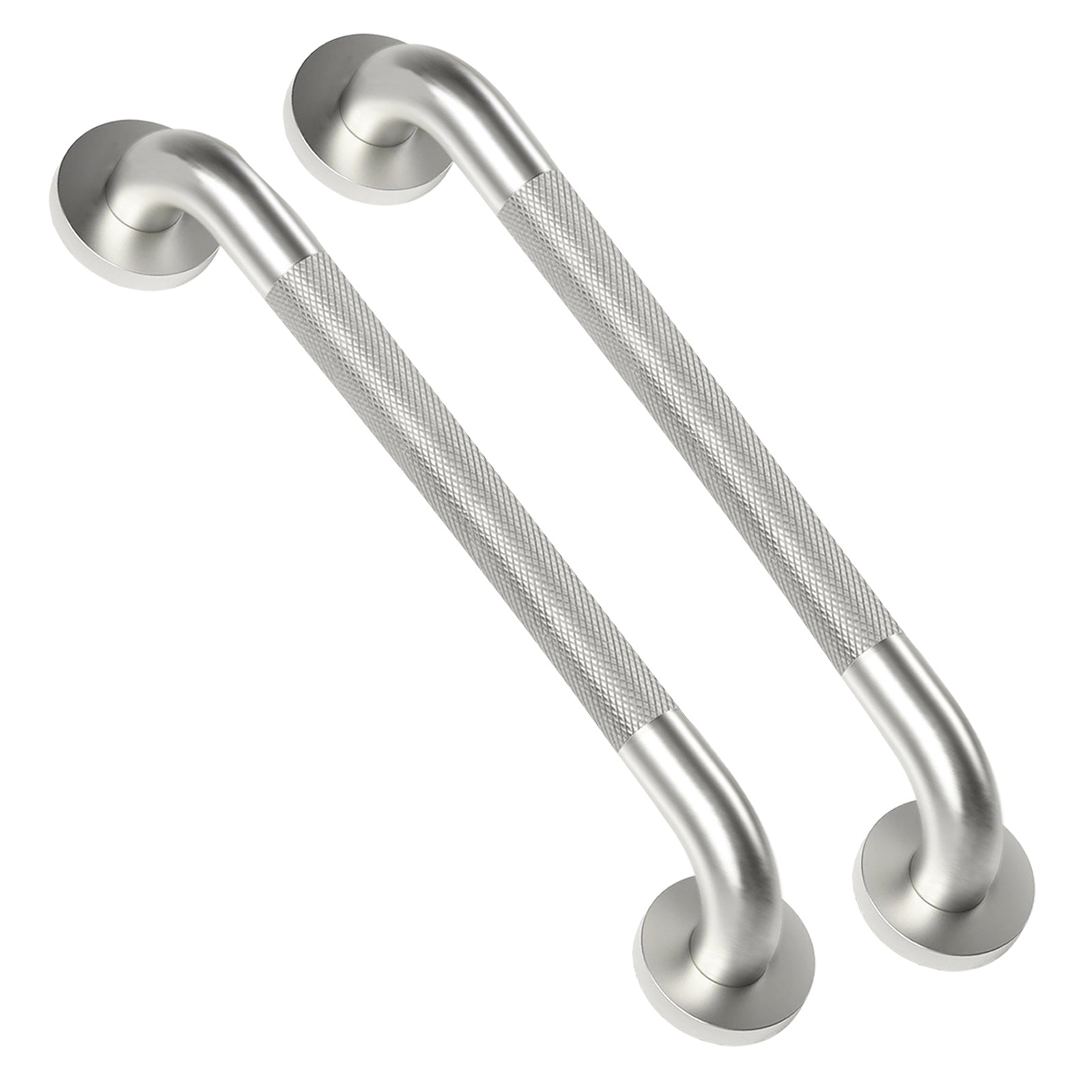 1'' Brushed Nickel Shower Grab Bars for Seniors