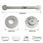1.25'' Brushed Nickel Shower Grab Bars for Seniors