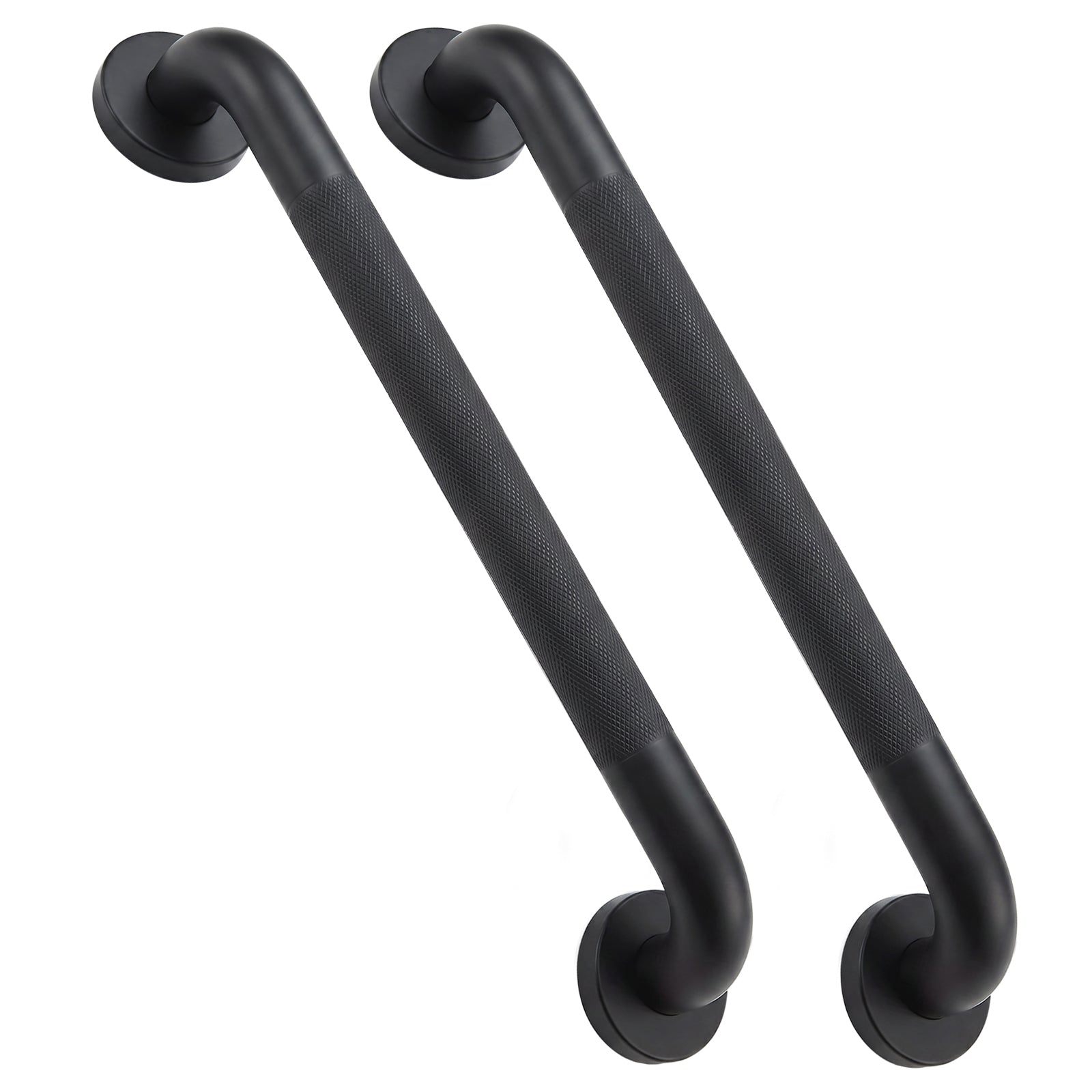 2 Pack 1.25'' Stainless Steel Safety Grab Bars for Bathtub and Showers with Knurled Grip