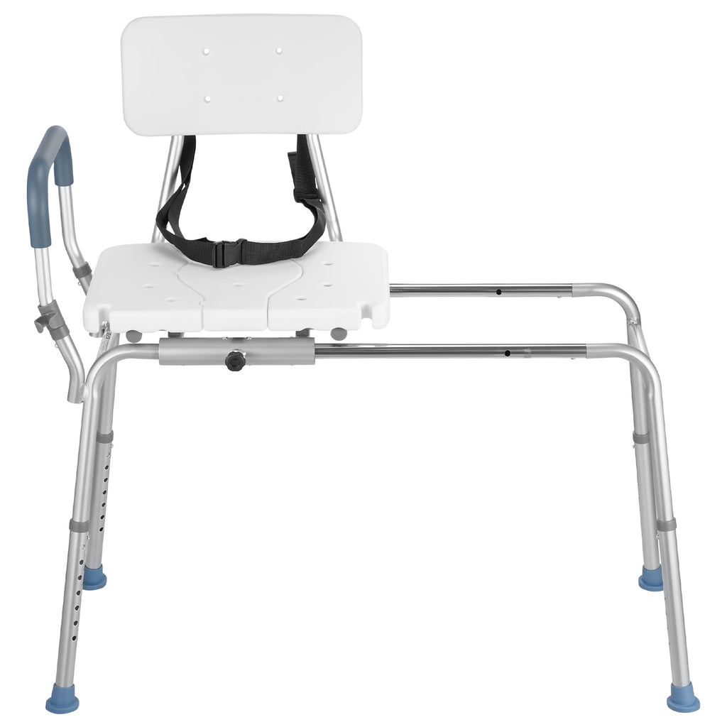 Sliding Tub Transfer Bench with Arms & Backrest