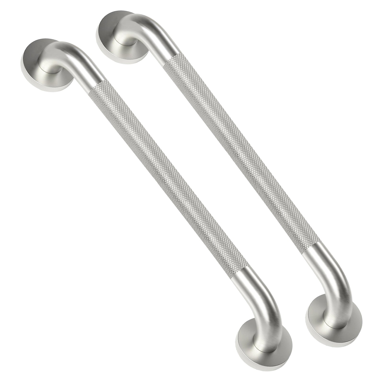 1'' Brushed Nickel Shower Grab Bars for Seniors