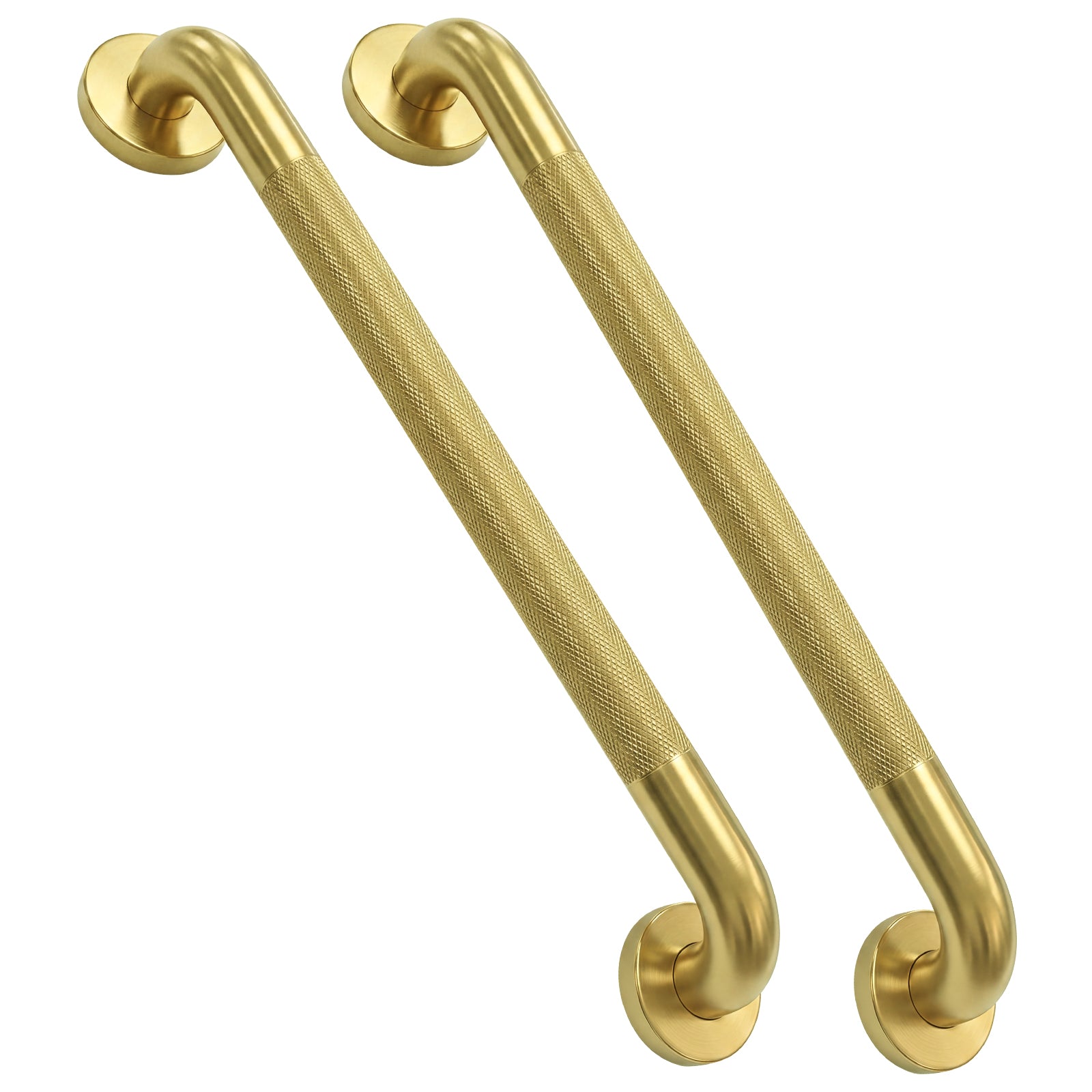 2 Pack 1.25'' Gold Bathroom Grab Bars ADA Comliant