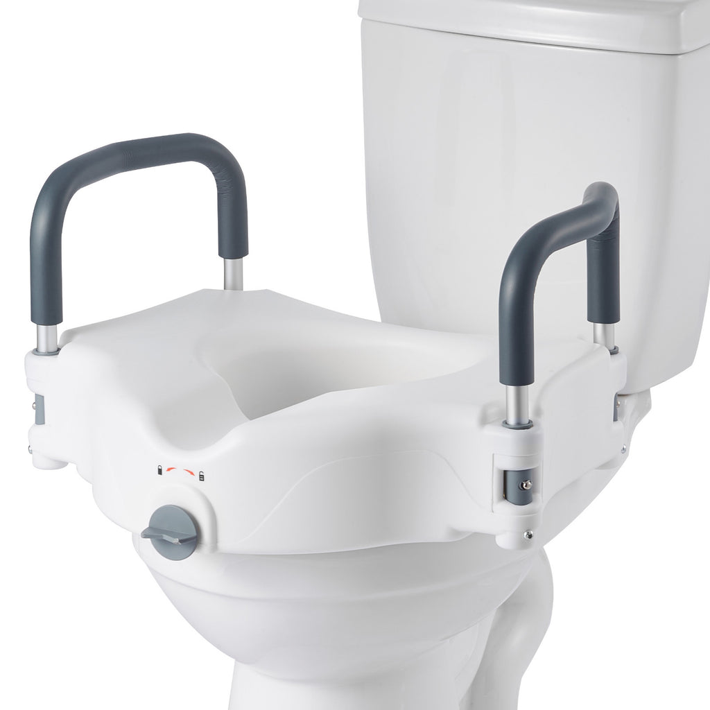 5-Inch Raised Toilet Seat with Padded Arms
