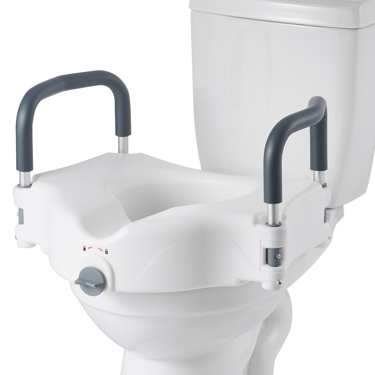 5-Inch Raised Toilet Seat with Padded Arms