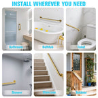 1.25'' Gold Bathroom Grab Bars ADA Comliant