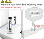 IJDD 22.2‘’ Toilet Safety Rails for Seniors with Flip-Up Armrest, 450lbs Capacity, FS02-MTFS01