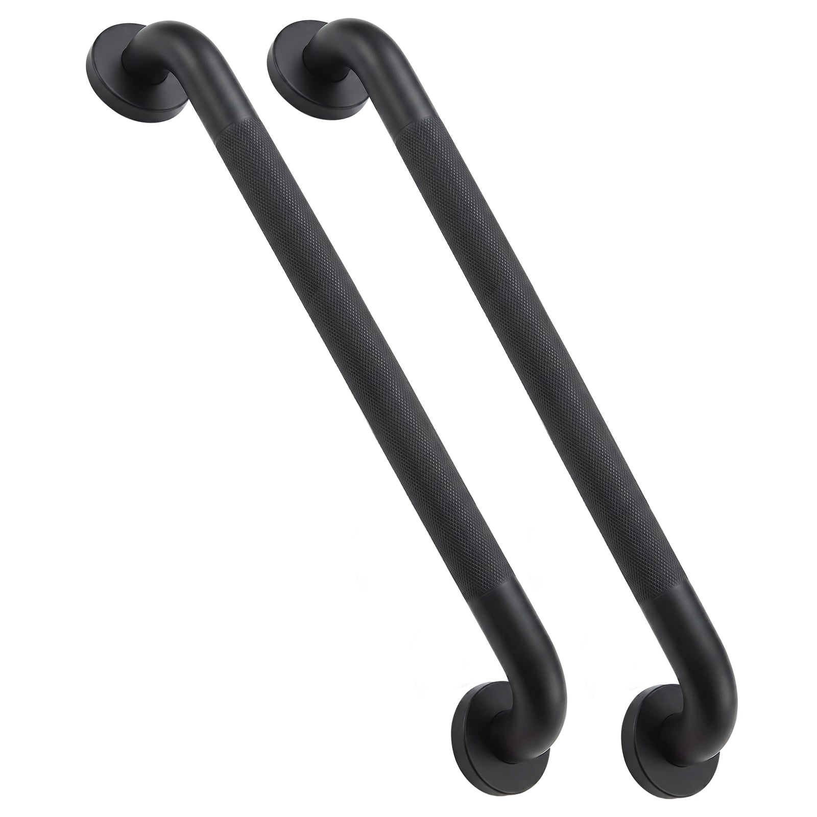 2 Pack 1.25'' Stainless Steel Safety Grab Bars for Bathtub and Showers with Knurled Grip