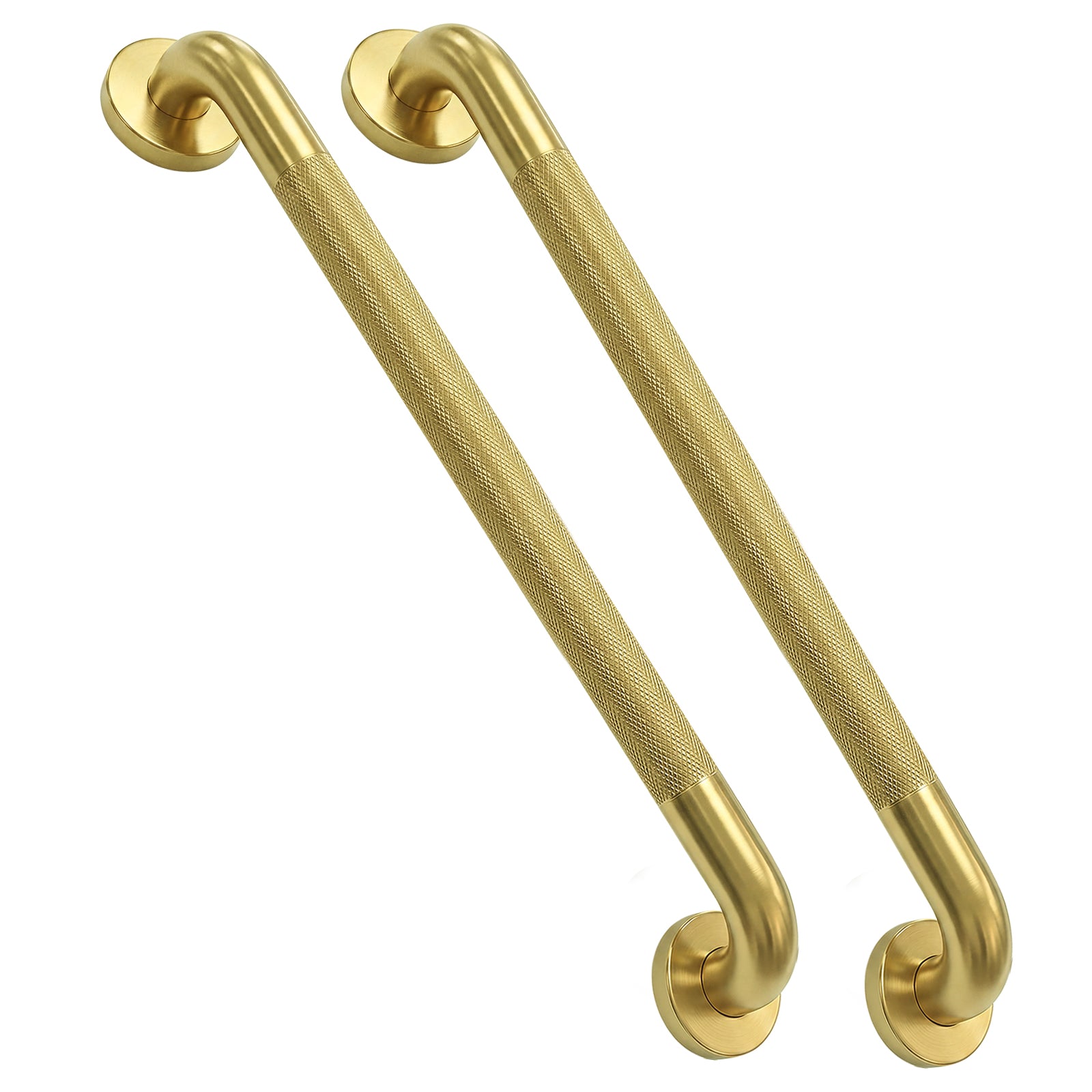 2 Pack 1.25'' Gold Bathroom Grab Bars ADA Comliant