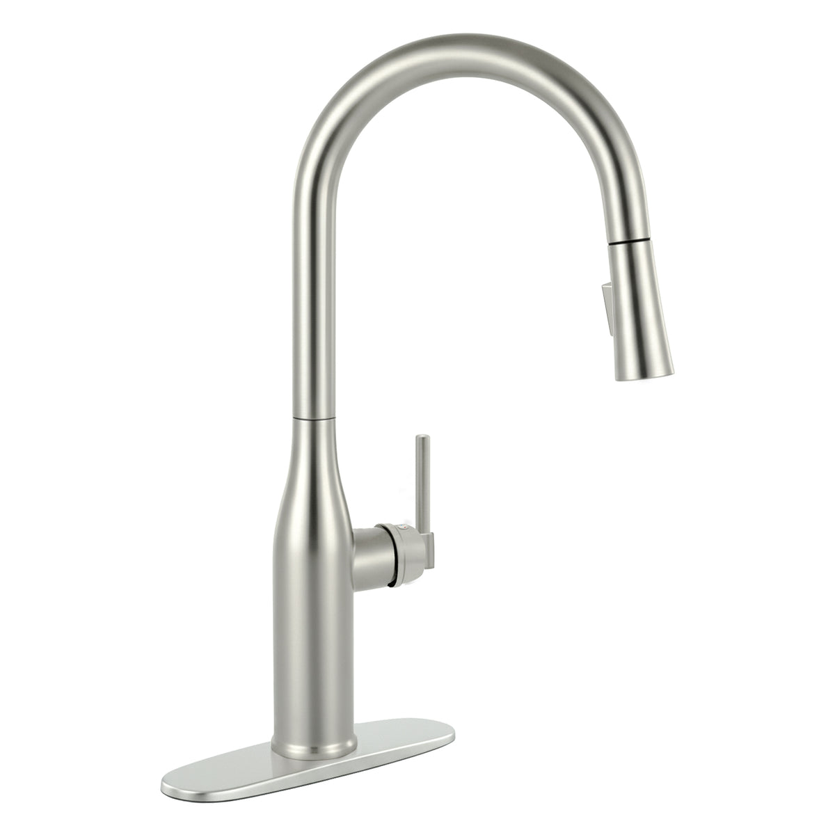 IJDD Pull Down Kitchen Faucet for Home Kitchens, Brushed Nickel