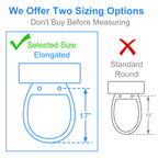 2-in-1 Toilet Seat Riser with Lid and Flip-Up Padded Arms