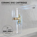 IJDD Bathroom Faucet, Brushed Nickel Single Handle Lead-Free Faucet