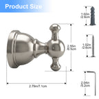 Double Robe Hook for Bathroom, Wall Mounted Towel Hook and Bathrobe Hook, Metal Bathroom Hooks