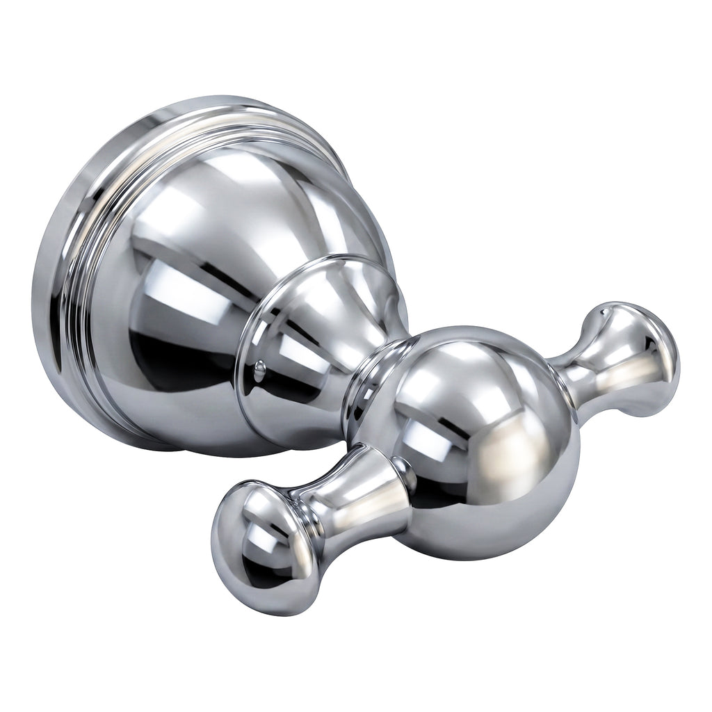 Double Robe Hook for Bathroom, Wall Mounted Towel Hook and Bathrobe Hook, Metal Bathroom Hooks