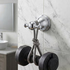 Double Robe Hook for Bathroom, Wall Mounted Towel Hook and Bathrobe Hook, Metal Bathroom Hooks