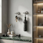 Double Robe Hook for Bathroom, Wall Mounted Towel Hook and Bathrobe Hook, Metal Bathroom Hooks