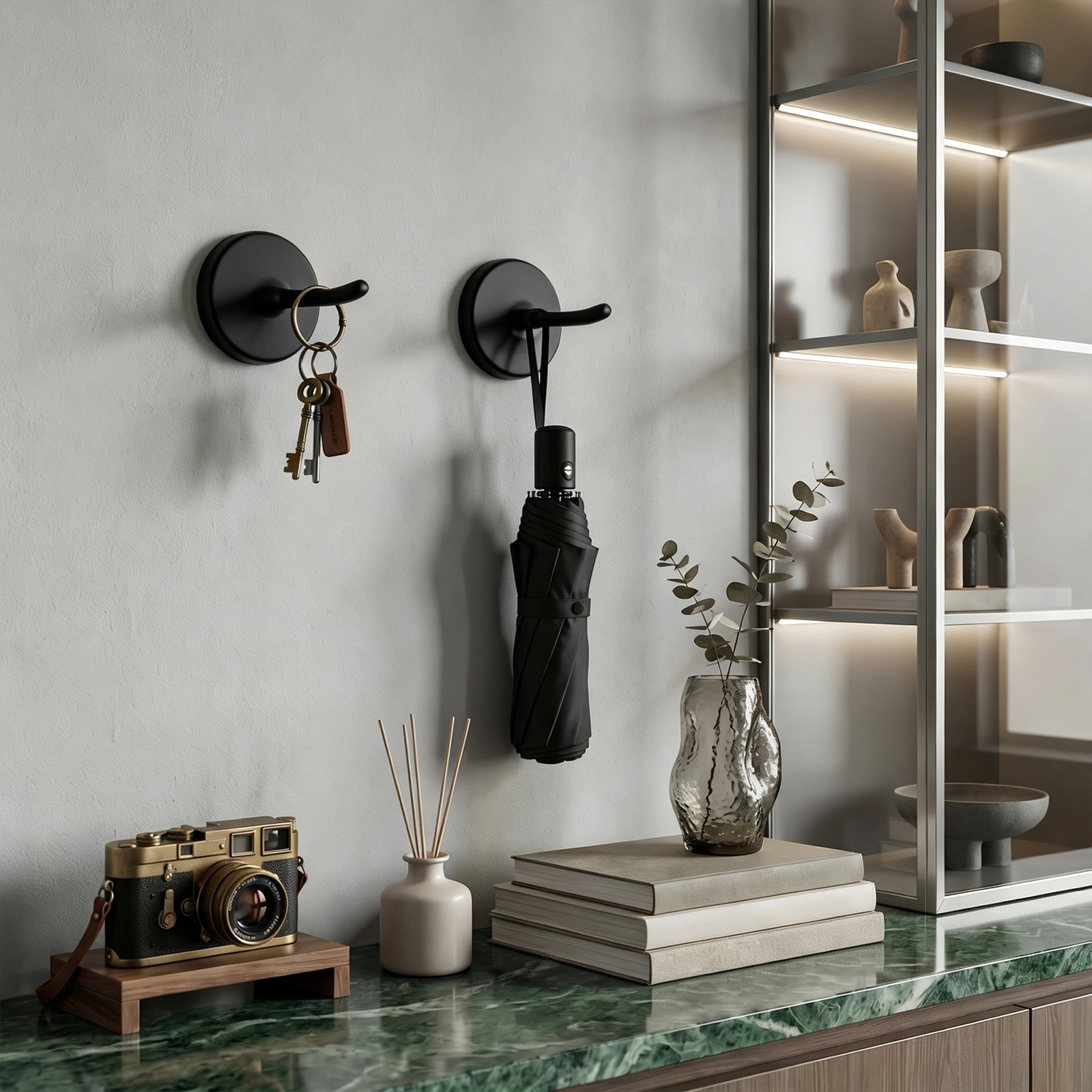 Single Robe Hook for Bathroom, Wall Mounted Towel Hook for Bath Towels and Bathrobes